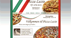 Desktop Screenshot of pizza-lazio.dk